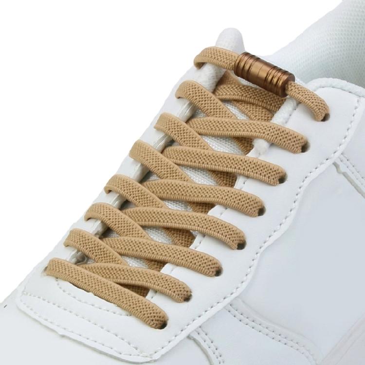 Metall-Aglets Elastische Schnürsenkel Strapazierfähig Abriebfest Schuhbänder Einfache Montage Perfekt Für Kinder Erwachsene Senioren