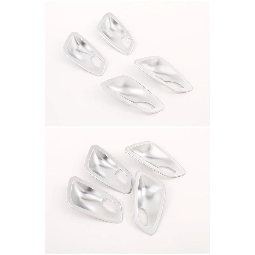 4Pcs Carbon Fiber Texture Interior Door Handle Bowl Trim Cover Fit for BMW E90 3 Series 2005 2006 2007 2008 2009 2010 2011 2012