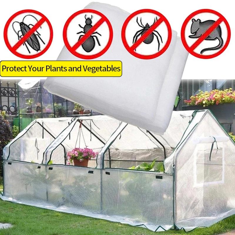Garden Netting Pest Barrier Fine Bug Netting for Garden Protection Row Cover Greenhouse Mosquito Net Protecting Plants Fruits