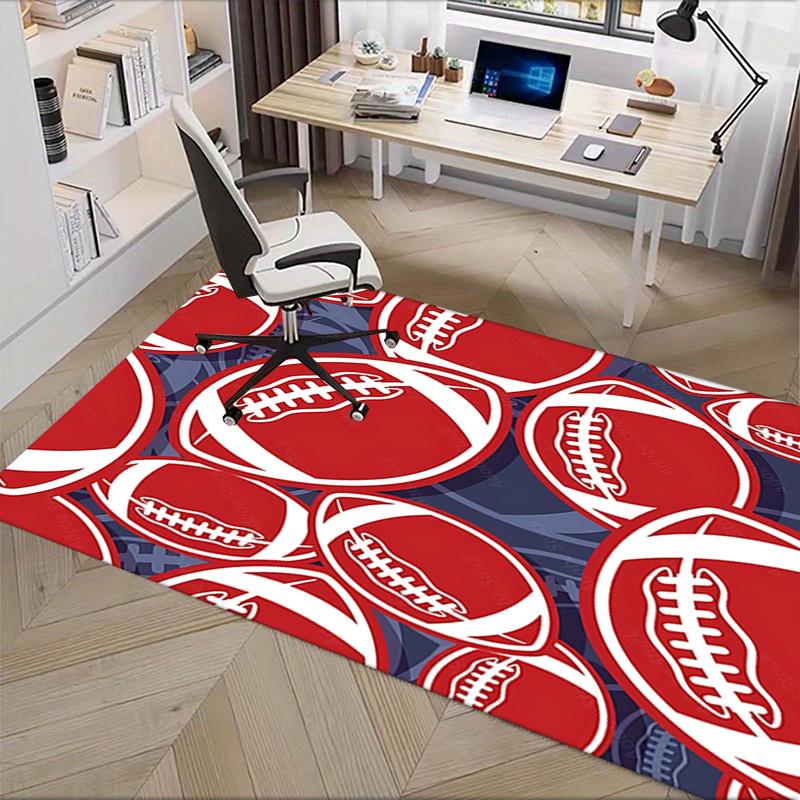 Football Chair Mat: Office Carpet, Oversized Rug for Home Decor, Sofa Mat, Desk Pad Gift Suitable for Bedroom, Living Room, Any Room