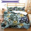 3pcs Cute Cars Bedding Set Duvet Cover Closure Includes 1 Duvet Cover & 2 Pillowcases, Soft and Comfortable for All Seasons.