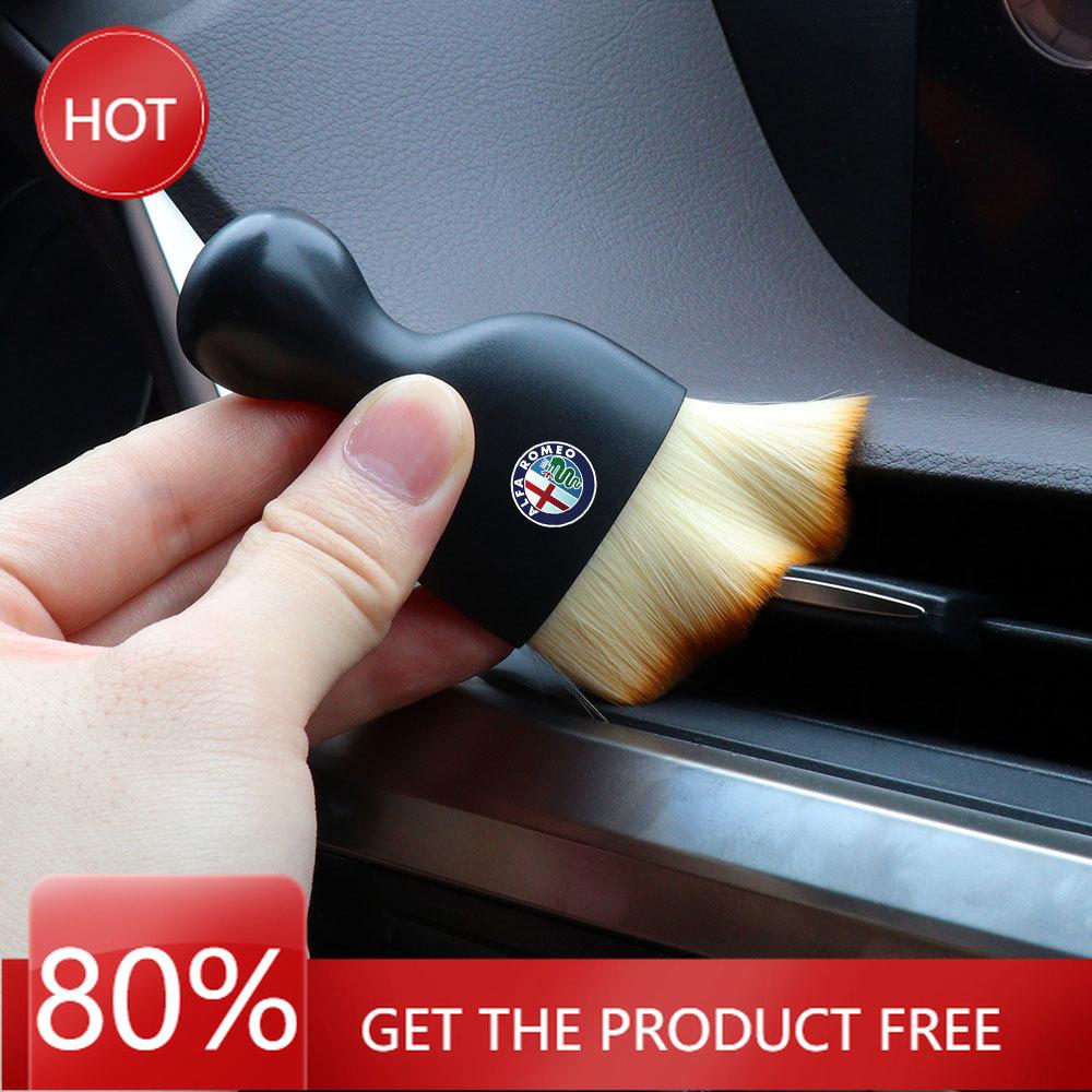 Hub Caps Car Interior Cleaning Brush Air Vent Valve Dust Removal Tools For Alfa Romeo Giulietta Giulia Stelvio 159 147 Mito AcceNV6