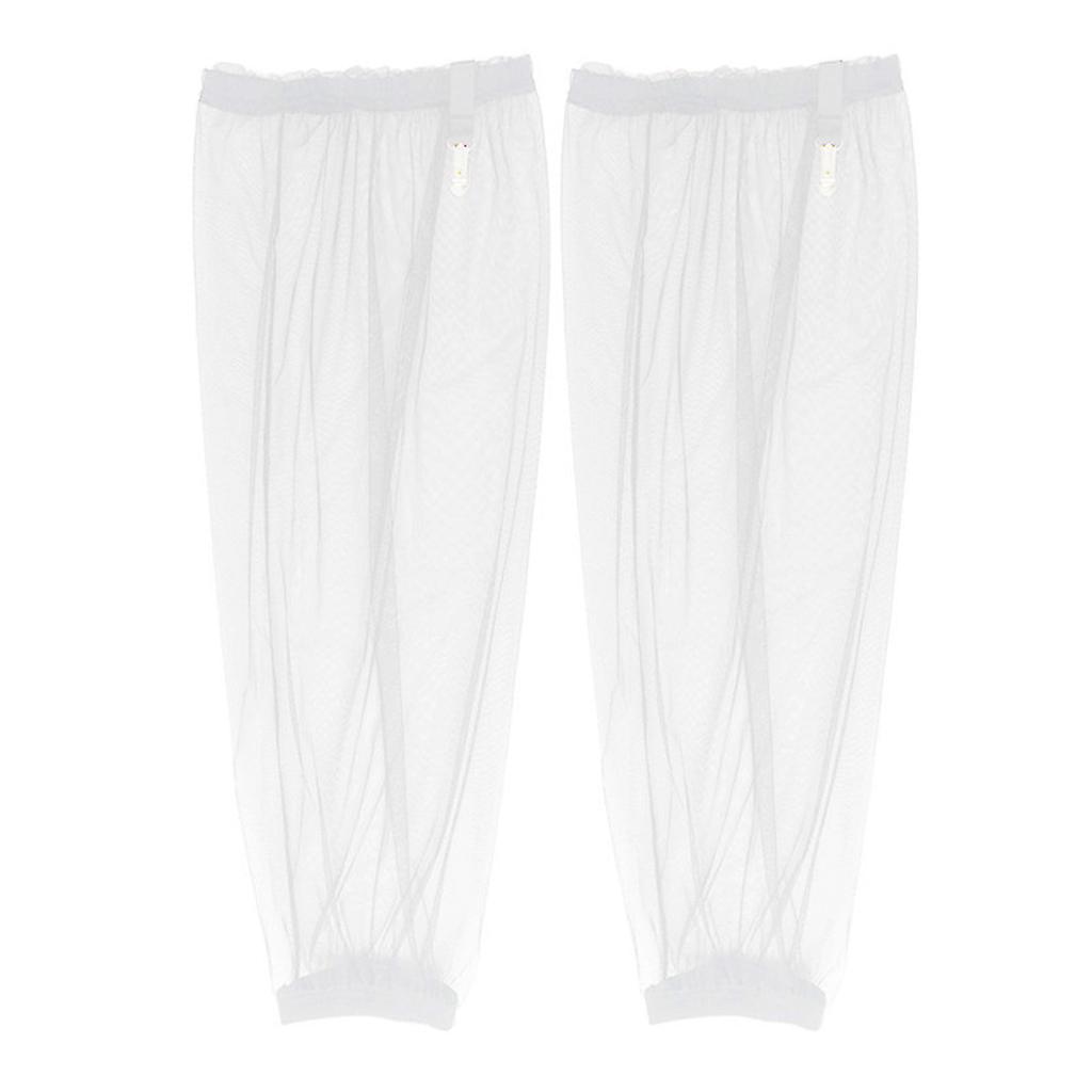 1 par de Mangas para Pies de Malla para Exteriores, Mangas para Brazos de Deportes de Supervivencia, Protectores para Piernas para Acampar, Senderismo, Pesca