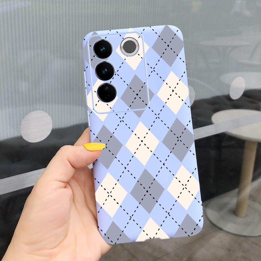 For Vivo V27 Pro Case Vivo V27e Back Cover Fashion Candy Color Painted Funda For Vivo V27 5G V 27e V27Pro V2237 V2230 Soft Shell