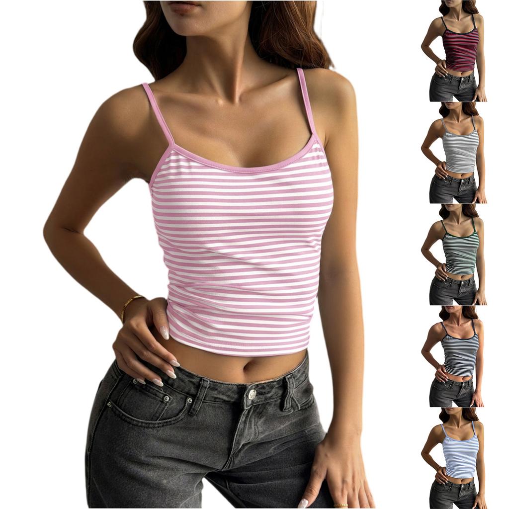 Women's Casual Suspenders T-shirt Top