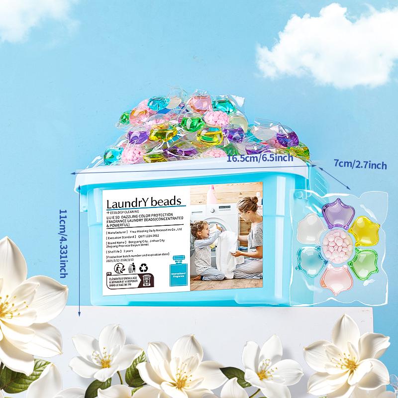 30-50 Pieces of Laundry Beads 7-in-1 Laundry Beads Fragrance Beads Essential for Home Apartments and University Dormitories