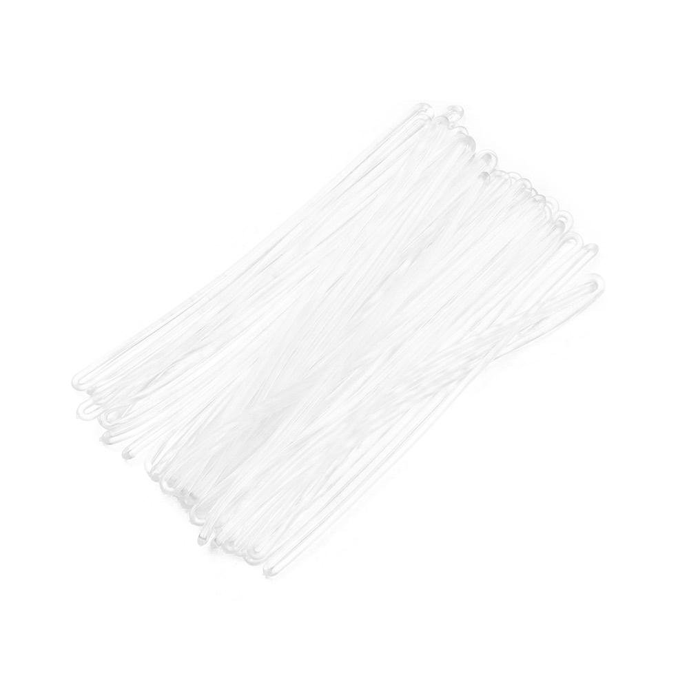 

30 Pcs Tags 6 Inch Luggage Loops Straps PVC Transparent Transparent Plastic ID Badge Holder Office червоний
