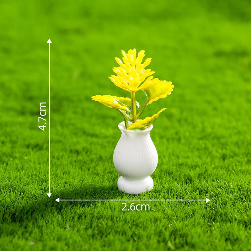 

1:12 кукольных домиков Миниатюрный цветочный горшок Горшечные растения Модель бонсай Садовый декор Игрушка Микроландшафт Кукольный дом Аксессуары A12