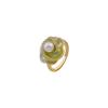 2025 New Enamel Dripping Oil Camellia Pearl Ring, Women's Fashion Ring, Light Luxury Temperament High-end Ring, Adjustable Ring