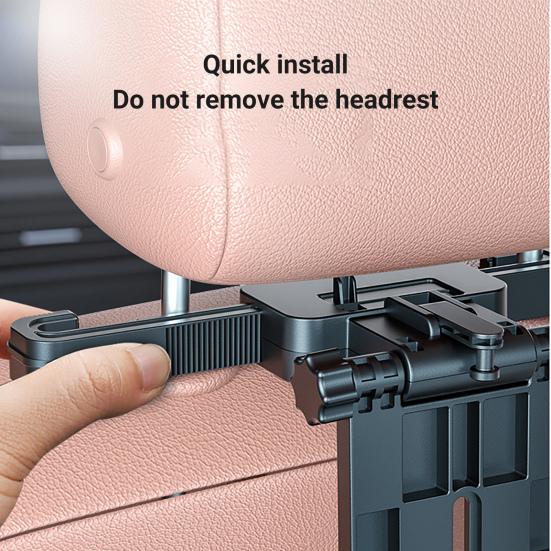 A08 Car Travel Table Board Multifunctional Height Adjustable Universal Headrest Mount Seat