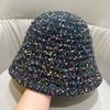 New Small Jelly Bean Fisherman's Hat Children's Autumn and Winter Big Head Circumference Knitted Wool Hat Showing Washbasin Hat