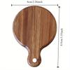 1pc Wooden Bottle Opener Circular Solid Wood Bottle Opener Magnetic Refrigerator Sticker Beer Bottle Opener