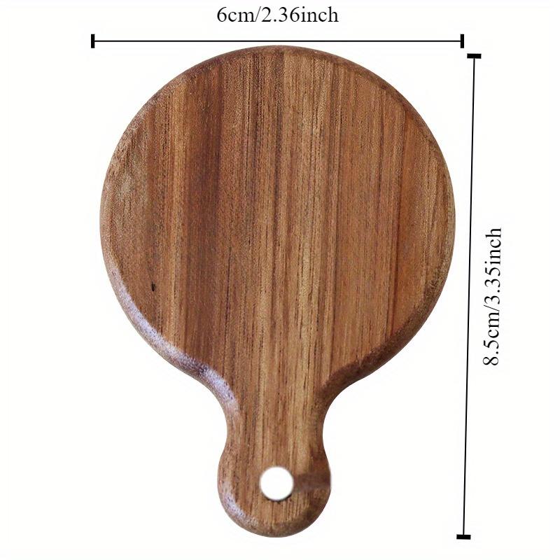 1pc Wooden Bottle Opener Circular Solid Wood Bottle Opener Magnetic Refrigerator Sticker Beer Bottle Opener