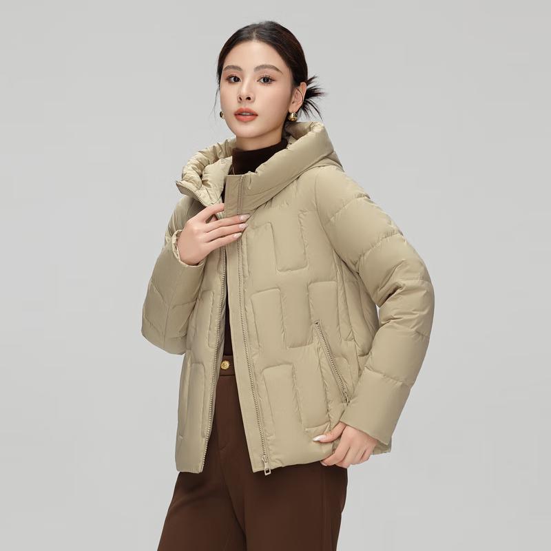 SNOWFLYING 2024 Women's Hooded Short Down Jacket