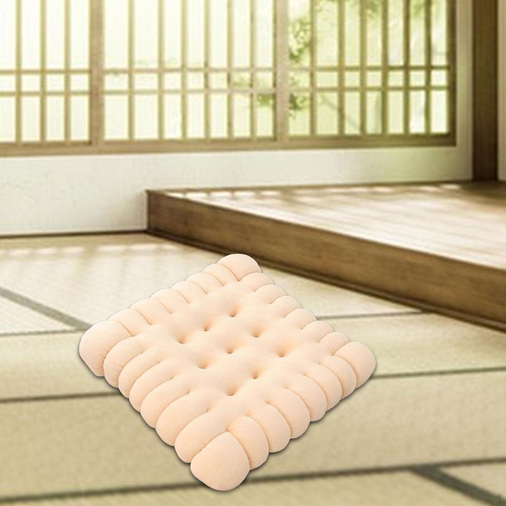 Biscuit Design Cushion Floor Pad for Living Room And Meditation