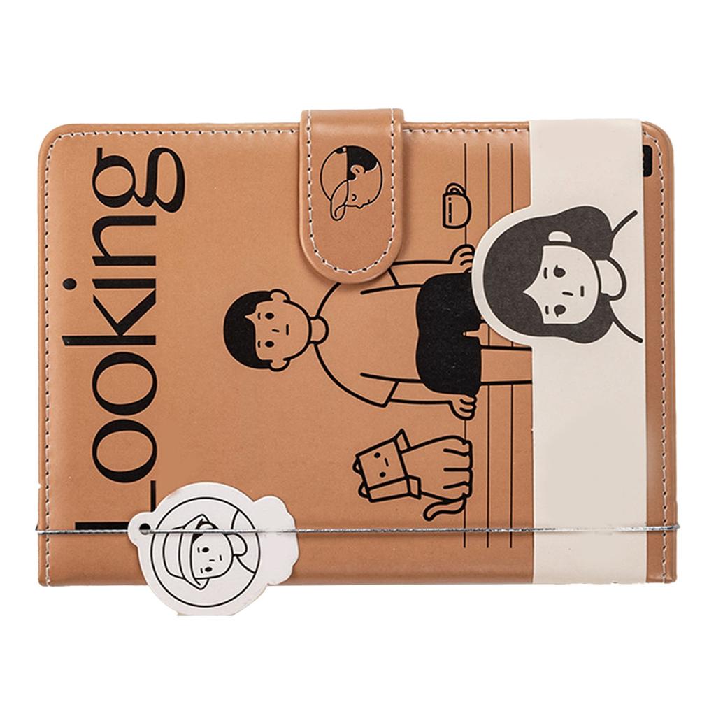 Caiet cu cataramă magnetică Jurnal de album de desene animate cu husă din piele PU pentru femei și fete dimensiune A5