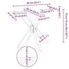 VidaXL Spider-shaped Dining Table Leg 85x85x(72-73) Cm, Table Leg, Metal Table Leg, Furniture Leg, Leg 4013122