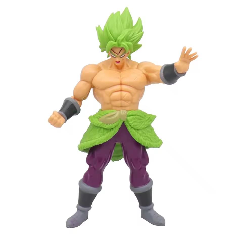 Anime 17-18CM Dragon Ball Z Super Saiyan Son Goku Broly Vegeta Anime Action Figure Model Gifts Collectible Figurines for Kids