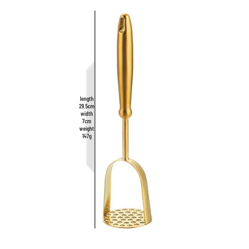 Ru Han Stainless Steel Gourd Handle Manual Masher