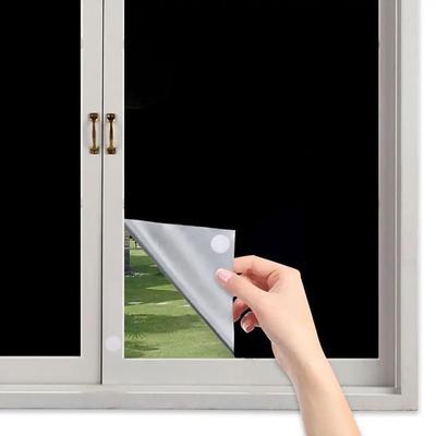 1PC Non-perforated Black Cloth Travel Window Blackout Curtains DIY Portable Travel Blackout Curtain