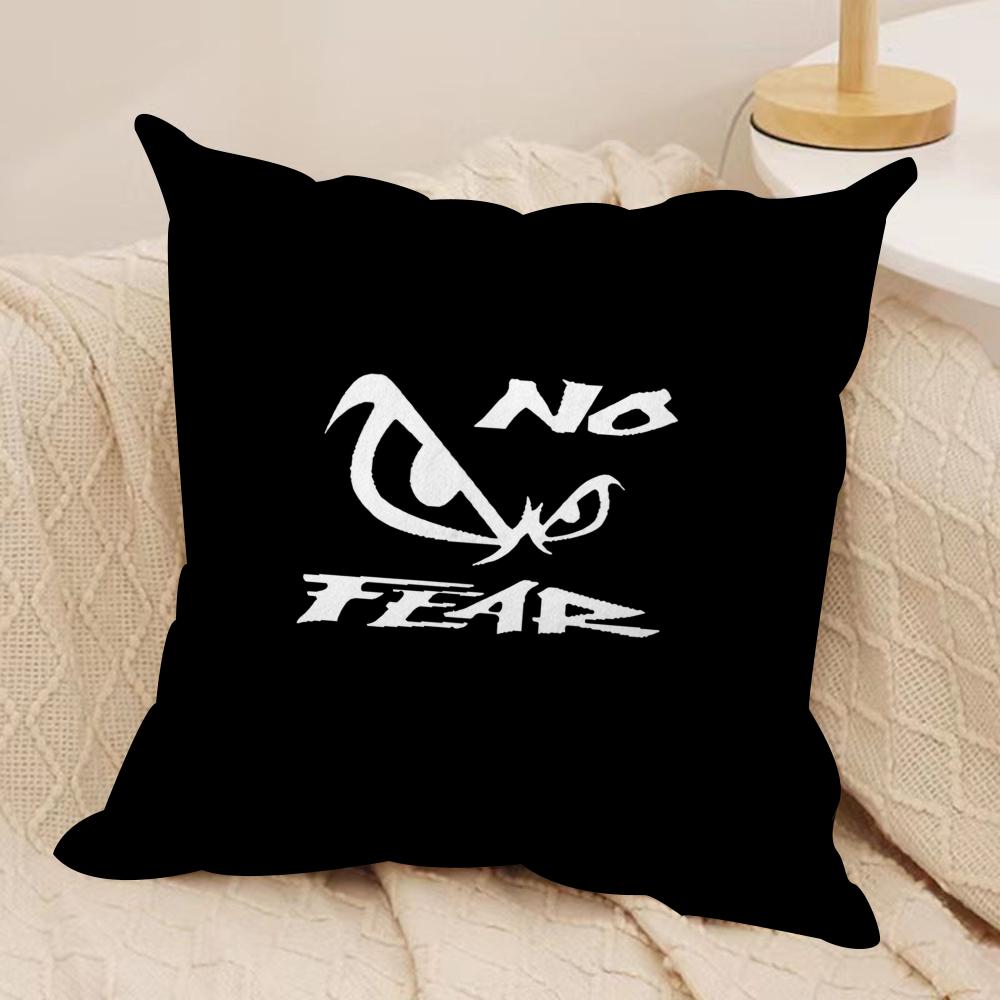 

Classic No fFear Cushion Cover Short plush Doublesided Print Square Throw Pillow Covers Sofa Home Cushion Decor 30x30cm