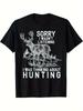 Funny Hunting Deer Hunter Gift Exquisite Pattern 100 Cotton Summer Short Sleeve Oneck Mens Printed Tshirt