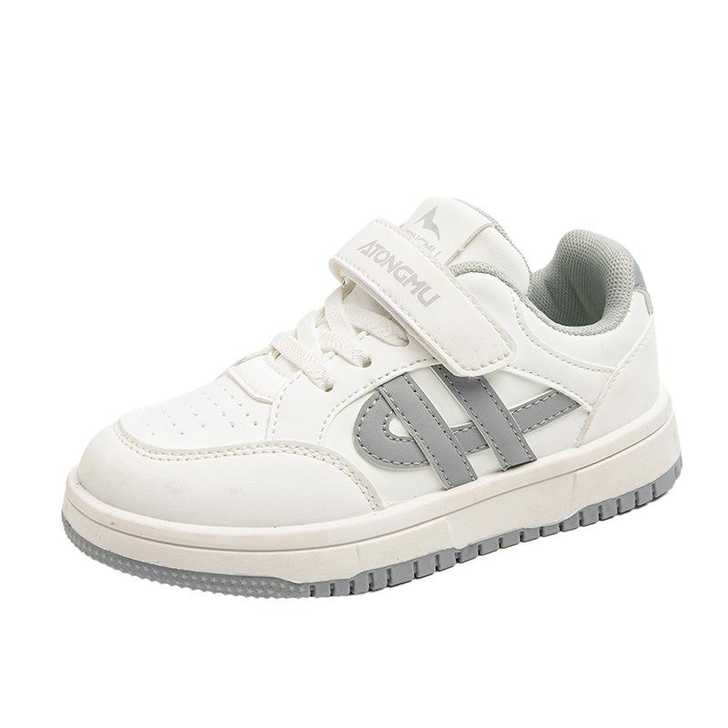 Новый стиль повседневные кроссовки для мальчиков и девочек весенний новый стиль детская удобная мягкая подошва спортивная обувь 26 серый