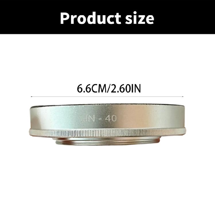 HN40 Kamera-Objektivhaube Silber Reflektierende Schutzoberflächen für Z DX 16-50mm Perfekt für Reisefotografie