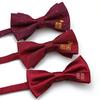 Wedding Groom Best Man Happy Bow Tie Men'S Burgundy Black Dress Shirt British And Korean Version Wedding Bow Women