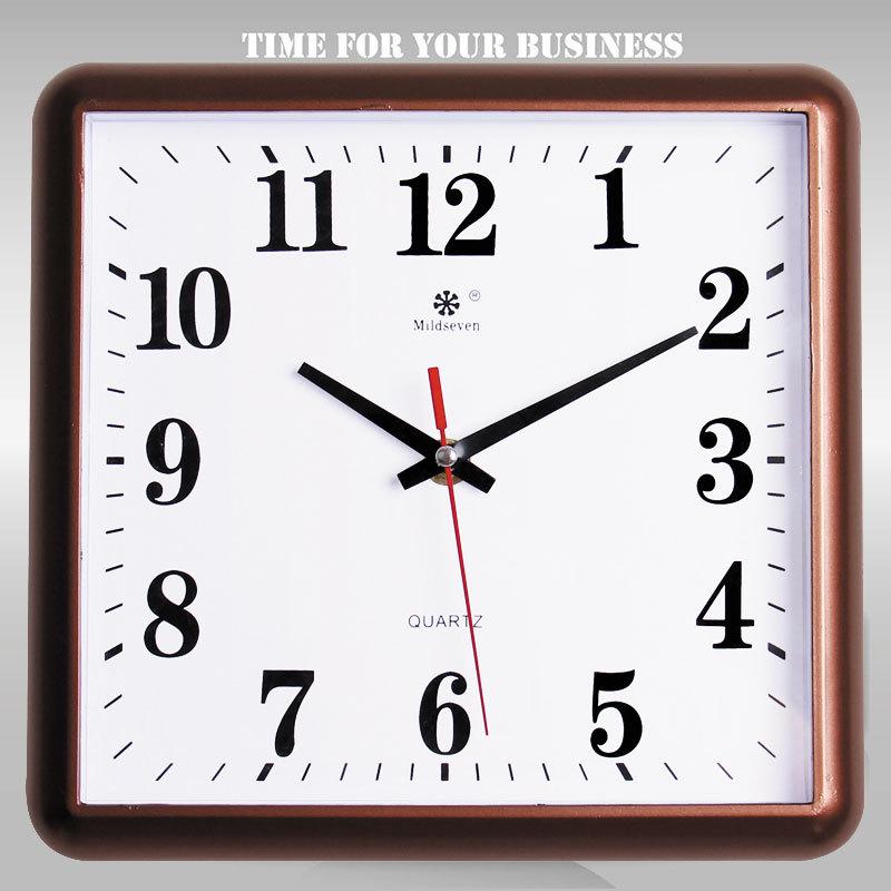 Silent Square Quartz Wall Clock with Perpetual Calendar - Creative, Fashionable Art Design for Living Room