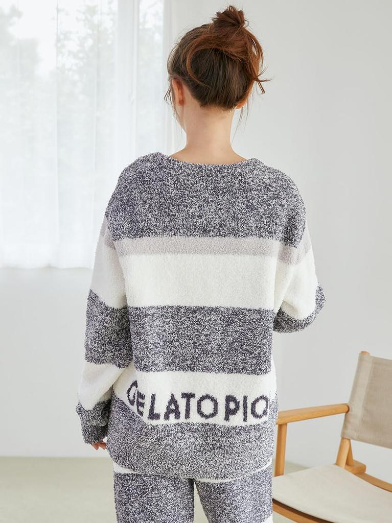 Gelato Pique Powder Melange Border Pullover PWNT245038PNKF