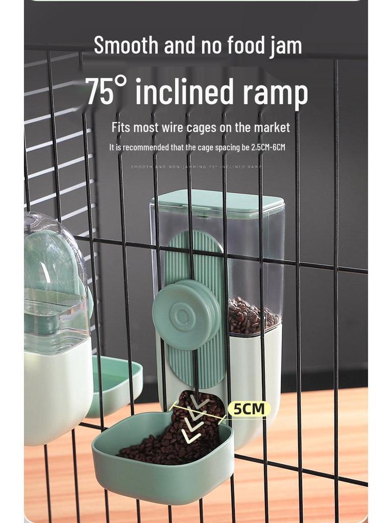 Automatische Tierwasserflasche mit Aufhängung & Katzennapf Set