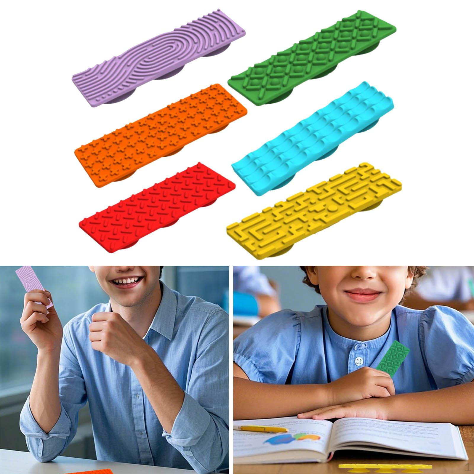

6Pcs Sensory Fidget Toys Road Trips Essentials Soft Silicone Creative Airplane Board