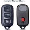 Key Fob Keyless Entry Fits for Toyota 4Runner 1999-2009 / Sequoia 2001-2007 Remote Control Replacement HYQ12BBX HYQ12BAN 89742-35050