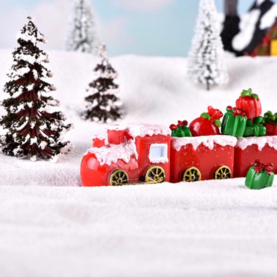 Resin Christmas Reindeer Santa Model Miniature Landscape Garden Bonsai Ornament