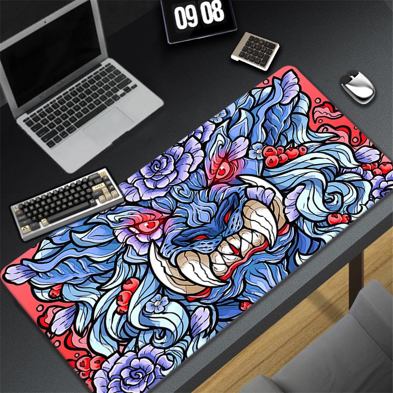 Monster Hunter Mouse Pad Gamer Mousepad Company Keyboard Mat Mause Gamer PC Cabinet Desk Table Pad Gaming Laptop Large Deskmat