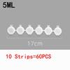 10/20 Strips 2ML 3ML 5ML Empty Paint Pots Clear Storage Containers Paint Box Paint Brush Arts Crafts Supplies for Paintings