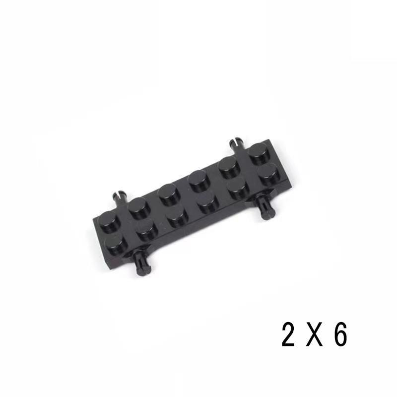 Hub Tire Double Wheels Holder Plate Building Blocks Kit Compatible Parts 4600 4624 3641 6014 87697 MOC Mini Car Bricks Kid Toys