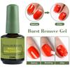 15ml Gel Nail Polish Remover For Nails 3-5 Minutes Easily Quickly Removes Semi Permanent Soak Off UV Gel Polish Burst Gel