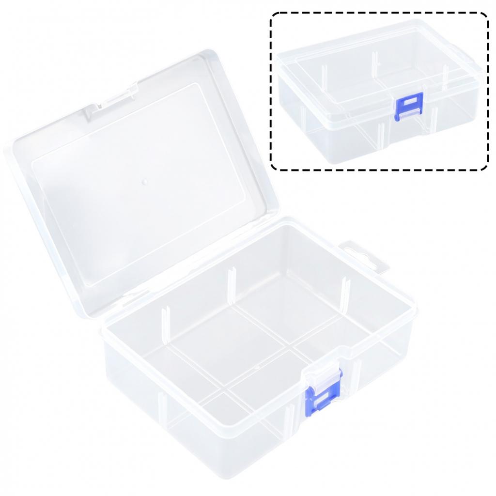 Container Storage Box Dustproof Organizer Necklaces Earrings Transparent