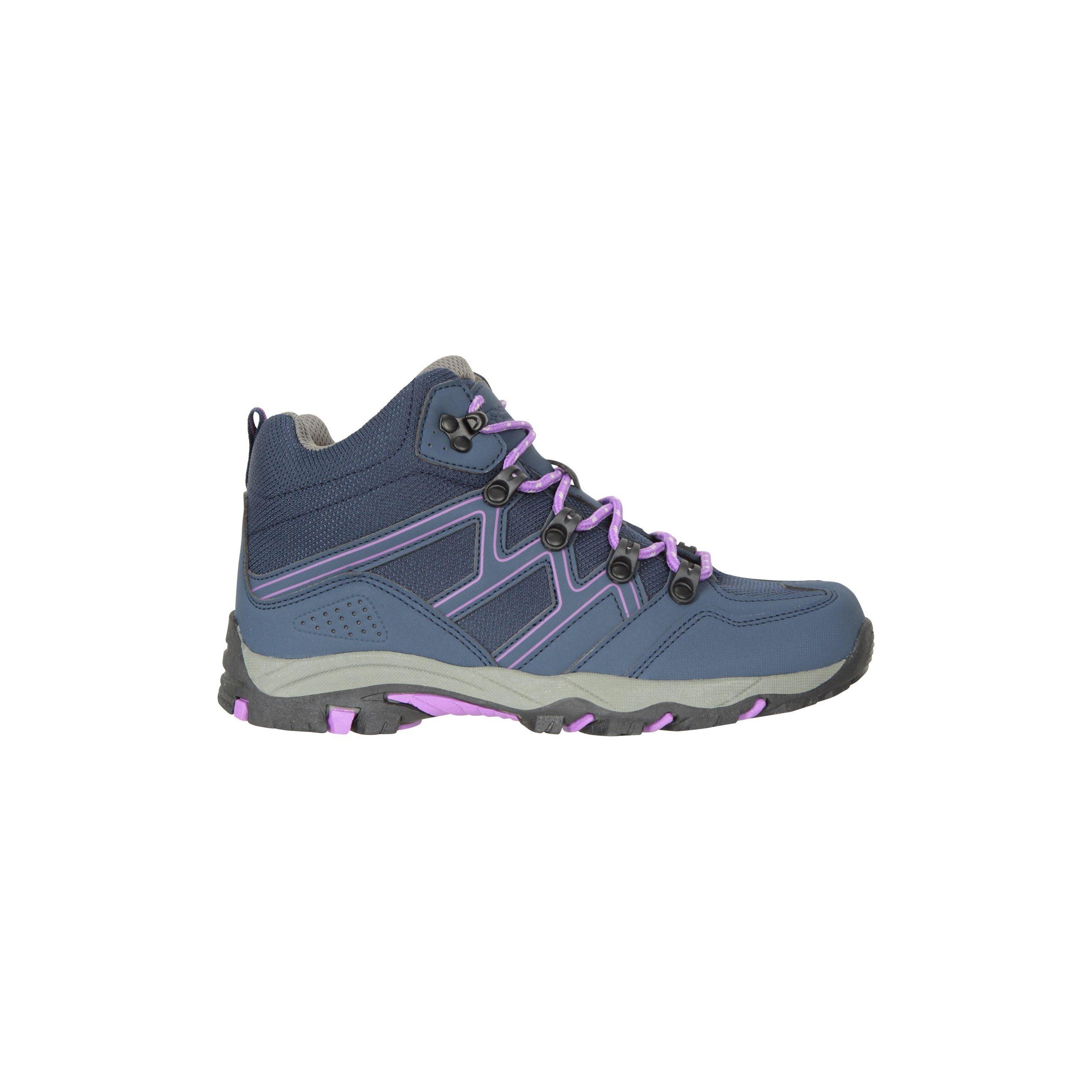 Scarponi da passeggio Oscar per bambini/ragazzi Mountain Warehouse 4 UK colore viola scuro