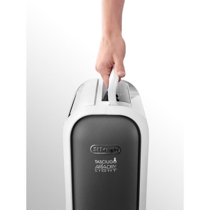 DELONGHI DNS 65 Déshumidificateur d'air 6 litres/jour Fonction buanderie -Techno Zéolite - Silencieux : 34dB
