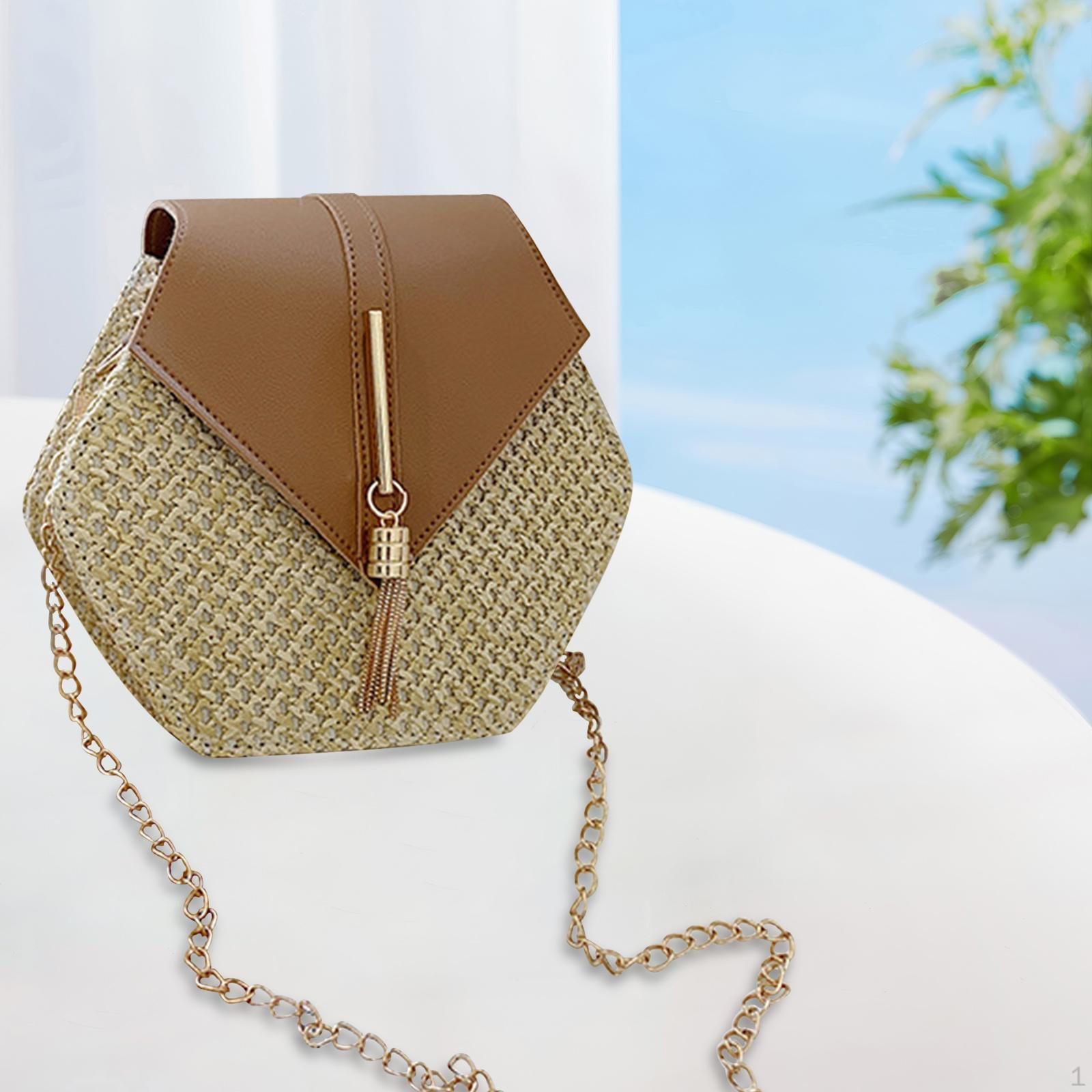 

Жіноча сумка через плече через плече для вечірок і літніх покупок коричневий