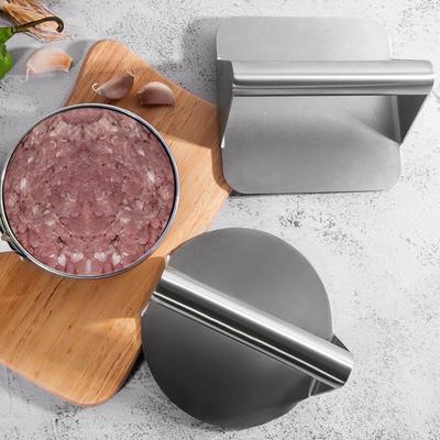 Stainless Steel Smash Burger Press Grill Accessories For Flat Top Grill Hamburger Press And Squeeze Grease Easy To Clean Kitchen