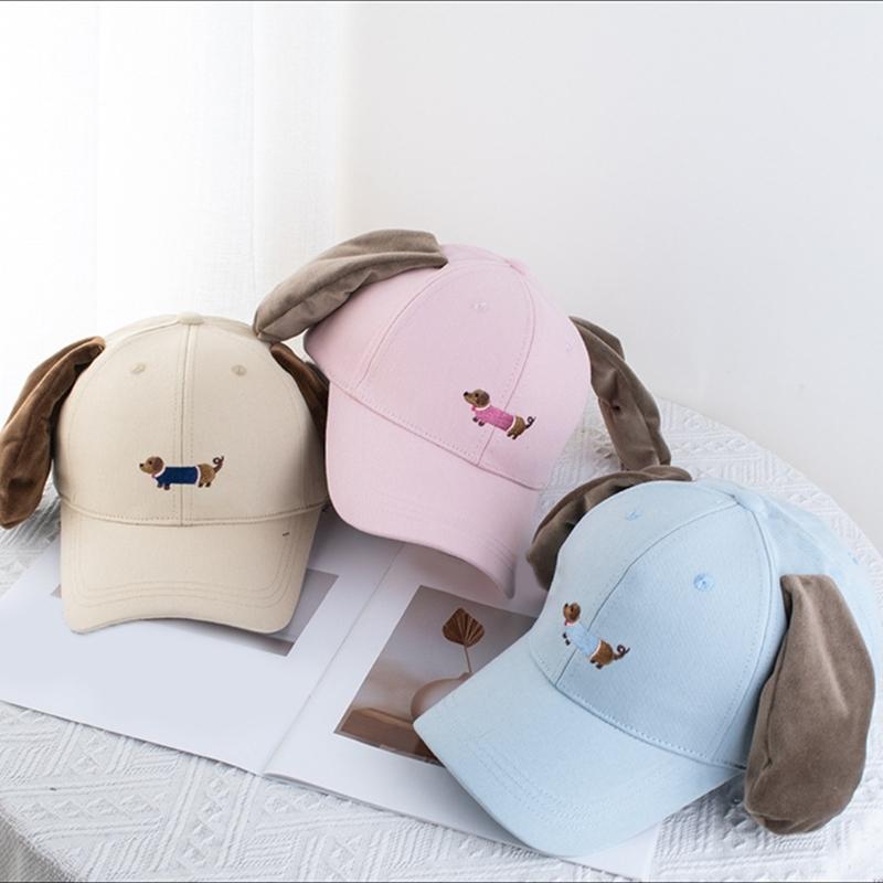 Women Baseball Hat Cartoon Lovely Cartoon Fun Dachshund Hat for Idol Concert Shows Embroidery Caps for Adults