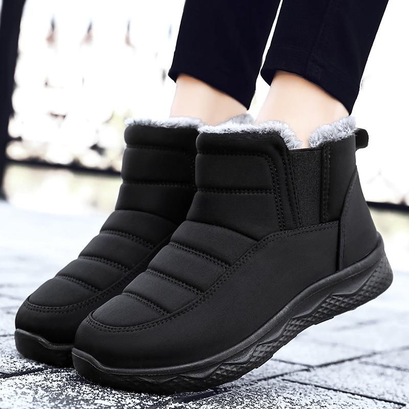 Cotton shoes winter new women's cotton boots velvet warm women's shoes waterproof and non-slip trend snow boots women's short boots