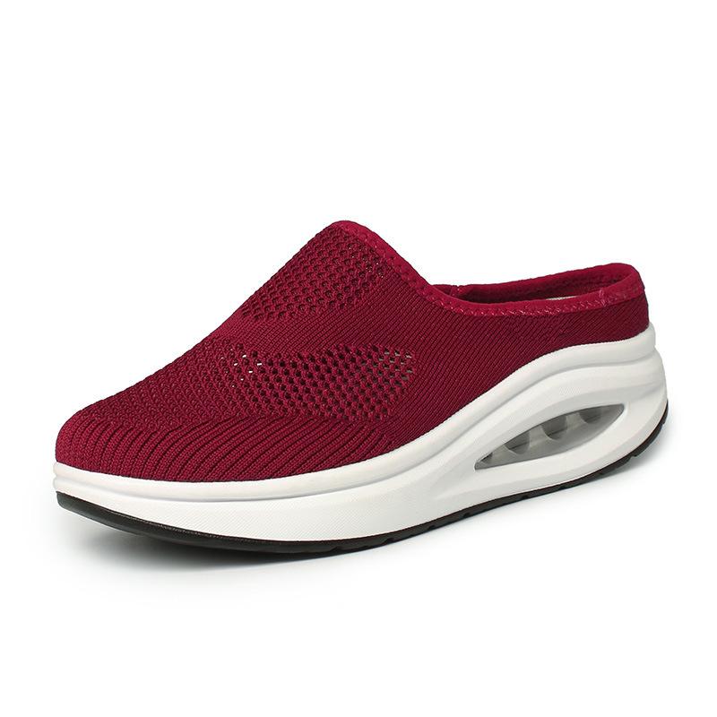 Thick-soled Slippers Women's Summer Wear Comfortable Hollow Air Cushion Soft-soled Rocking Shoes Women's One-pedal Bag Head Casual Shoes