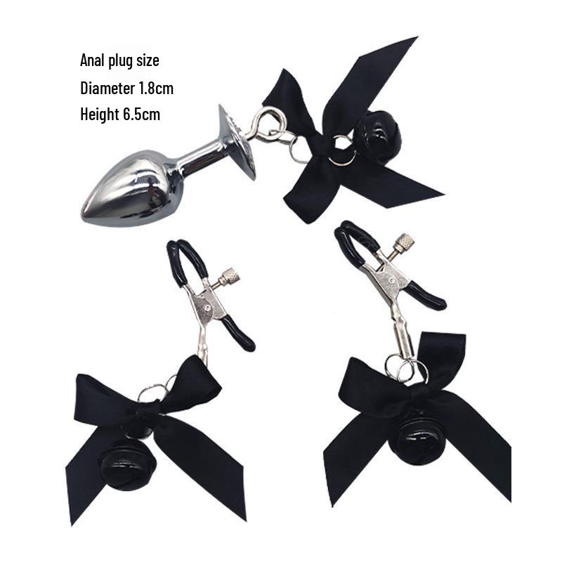 Damen Brustwarzen- und Schamlippenklemmen - SM-Glocken Erwachsenenspielzeug für Paare