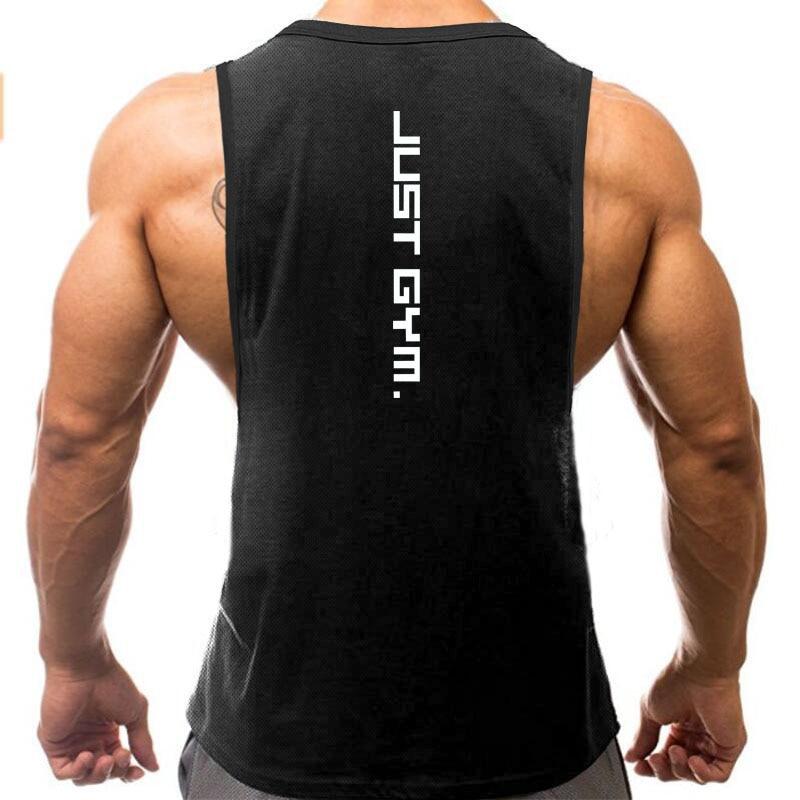 Do The Work  Men's Athlete Track Field Running Basketball Fitness Gym Sports Bodybuilding Summer Mesh Quick-drying O-neck Printed Vest