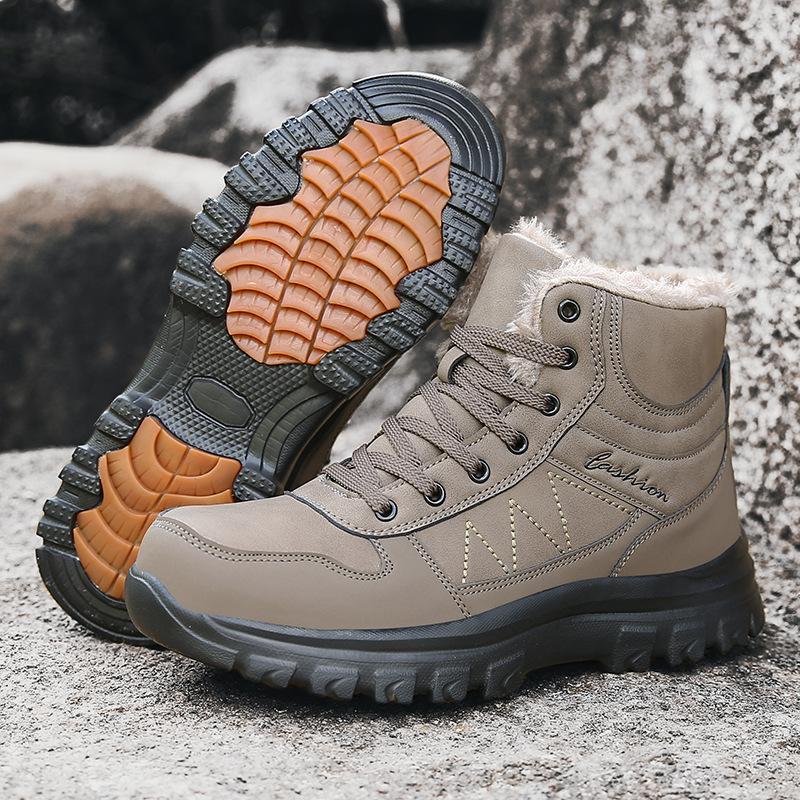 New high-top wear-resistant outdoor Martin boots hiking shoes casual large-size couple travel shoes